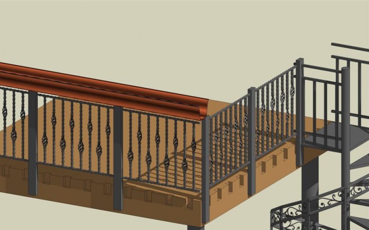 3D Spiral Staircase Concept